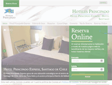 Tablet Screenshot of hotelprincipadoexpress.com